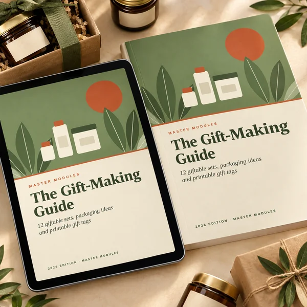 The Gift-Making Guide with 12 giftable sets, packaging ideas and printable gift tags